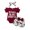 RD1, variant on Gerichy Girls Summer Outfits, Summer Girls' Clothing Butterfly Print Round Neck Short Sleeve Top Skirt Girl's Suit Short Sleeved T Shirt