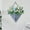 White, variant on 12" Large Self-Watering Wall Planter Modern Geometric Hanging Flower Pot for Indoor Plants & Cactus Vase with Metal Hanger White Contemporary Decor