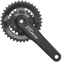Shimano CUES FC-U4000-2 Crankset - 175mm, 9/10/11-Speed, 36/22t, Riveted, Square Taper JIS Spindle Interface, Black
