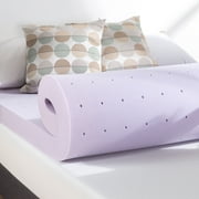 Mellow 4 Ventilated Memory Foam Mattress Topper with Lavender Infusion, Queen