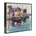 thumbnail image 2 of Stupell Industries Traditional Colorful Docks Harbor Black Framed Giclee Art, 14 x 11, by Franklyn Gregory, 2 of 8