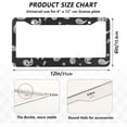 thumbnail image 3 of GZHJMY Paisley Ethnic Pattern License Plate Frames for Women Men 2 pcs Personalized Car License Plate Holder with Screw Caps, Elliptical Hole Decorative, 3 of 6