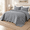 Grey-Oversized King 128x120 inches, variant on Oversized Cal King Bedspreads 120x120 Ultrasonic Quilted Grey