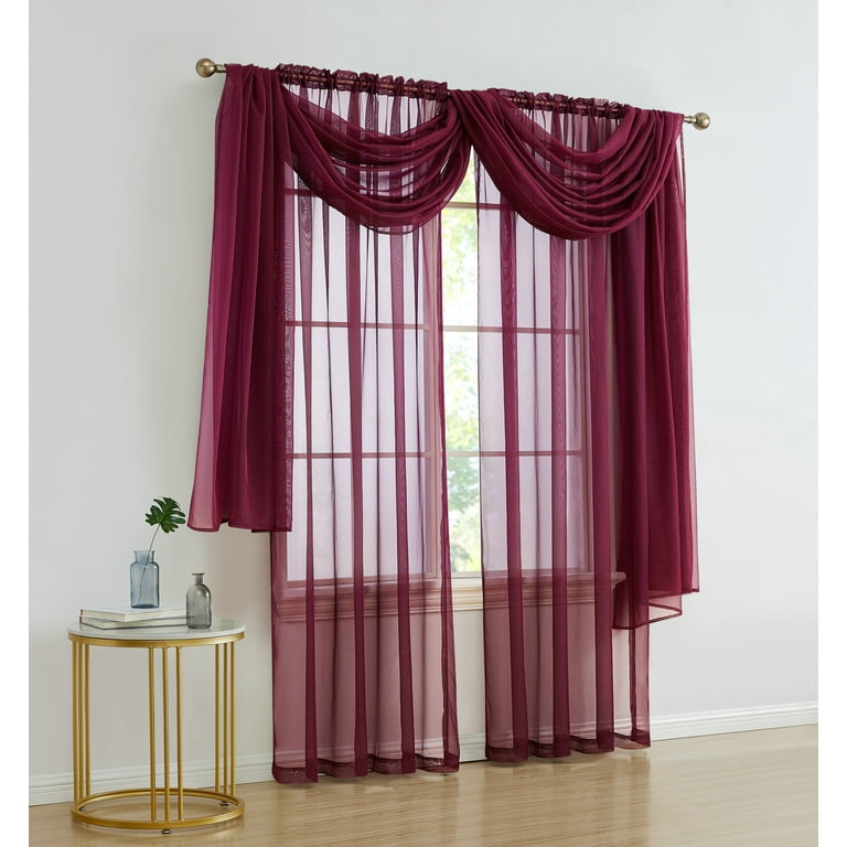 Plum window scarf sale