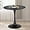 Black, variant on 27.5" Small Round Dining Table, Modern Tulip Style Table for 1-2 People, Space-Saving Table for Dining Room, Kitchen, or Cafe, Black Pedestal Base
