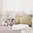 thumbnail image 4 of Ambesonne Rustic Throw Pillow Cover 2 Pack, Cottagecore Sunflower Vibes, 16", Dark Green and Yellow, 4 of 7