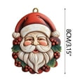 thumbnail image 3 of Nkmbld Santa Claus Ornaments Christmas Tree Decoration Hanging Ornament for Home Office Table Xmas Party Pendant, Unique Xmas Gifts Exchange Decorations, 3 of 8