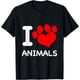 thumbnail image 1 of Camiseta con estampado de patas de corazón para amantes de las mascotas, 1 of 2