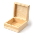 thumbnail image 2 of CousinDIY Unfinished Wood Square Trinket Box 3.5"x3.5"x1.8"-Square, 2 of 2