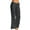 Gray, variant on Summer Pants for Women High Waisted Wide Leg Pants Fashion Drawstring Elastic Trousers Comfy Straight Leg Long With Pockets Jean Women Polyester Track Rhinestones High Waist Sequin White S