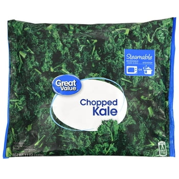 Great Value Steamable Chopped Kale, Frozen, 12 oz
