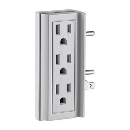 C22-6VERT-00W Grounded Electrical Socket Adapter