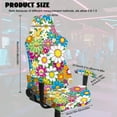 thumbnail image 7 of Xoenoiee Hippie Daisy Flower Pattern Computer Game Chair Covers with Armrest Cover Washable Computer Chair Slipcovers Removable Kitchen Chair Covers for Home Kitchen Restaurant, 7 of 7