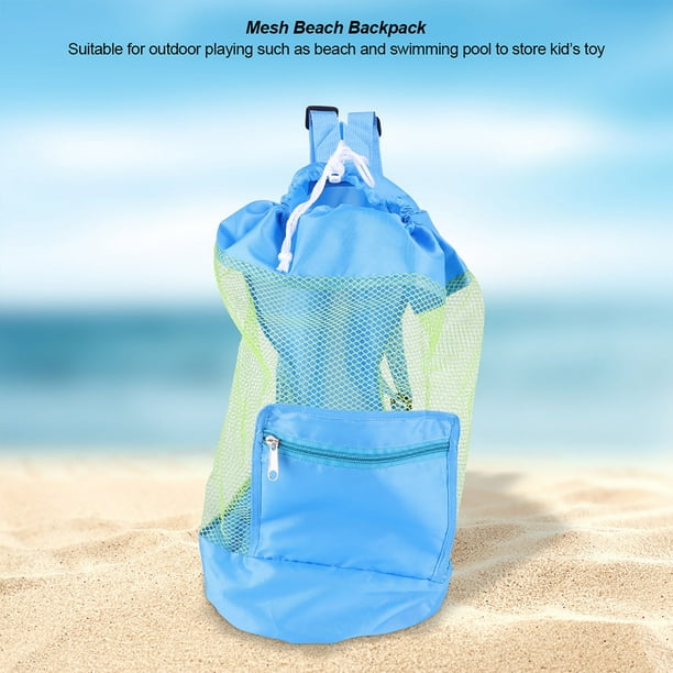 Mesh Beach Backpack,Portable Children Kids Mesh Children Beach Backpack  Mesh Beach Toy Bag Optimized for Excellence 