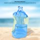 thumbnail image 2 of Bolsa de almacenamiento de juguetes de playa al aire libre con cierre de cordón - Mochila de malla azul para niños, 2 of 8