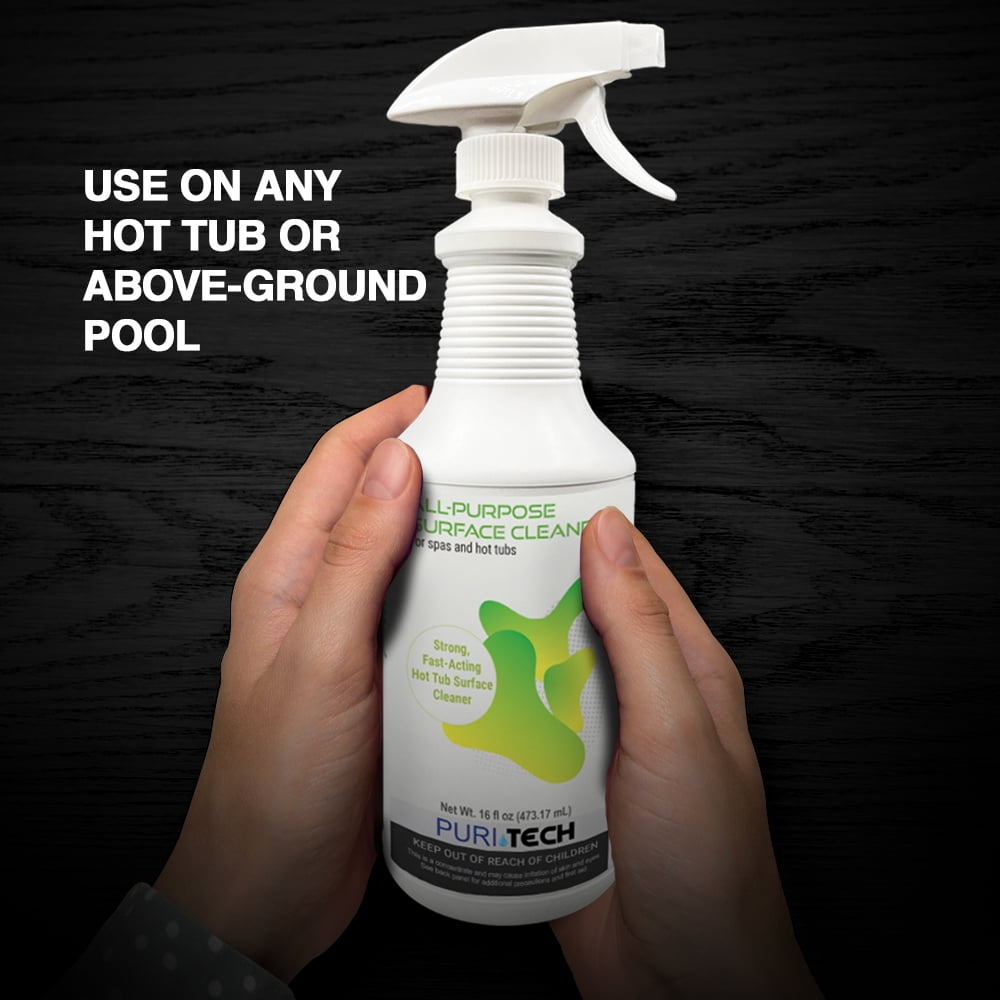 Puri Tech Spa Liquid All-Purpose Surface Cleaner 32oz for Spas & Hot Tubs