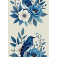 thumbnail image 4 of Blue Bird Floral Design Banner Background Backdrop Party Decorations Photography Props Garden Party Spring Celebration Home Decor, 4 of 8