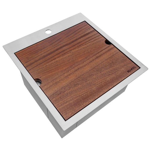 Stegmeier RVH8221 Multicolor Stainless Steel 21 x 20 Inch Island Bar Prep Sink