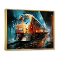 thumbnail image 2 of Designart Large Train framed wall Art, Train Dynamic composition , train framed wall art decor, Multi-Color Modern Gold framed wall art, 44x34 inches Gold Frame, 2 of 5