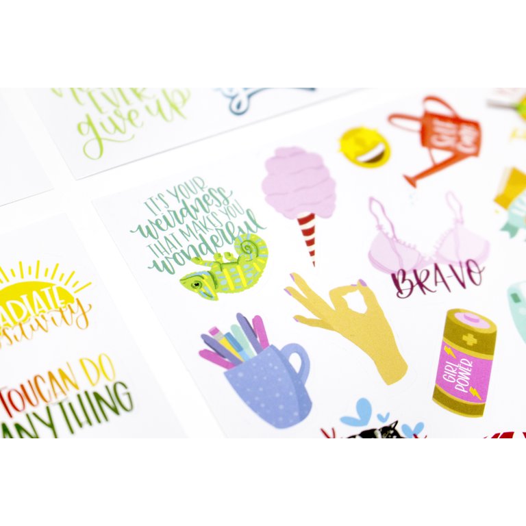 Bloom Daily Planners Sticker Sheets, Female Empowerment Pack