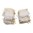 thumbnail image 3 of Bolsas de organza, 100 unidades, bolsas de organza con cordón y diseño de estrellas y lunas, bolsas de organza con diseño de estrellas y lunas, durabilidad probada en el tiempo, 3 of 14