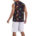 thumbnail image 5 of Rocae Rainbow Jellyfishes for Men's Basketball Jersey Lightweight and Breathable Athletic Tank Top,Quick-Drying Sports Jersey XX-Large, 5 of 9
