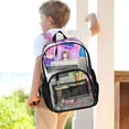 thumbnail image 6 of Iauyy Clear Backpack Heavy Duty PVC Transparent Backpack for College Workplace, Colorful Girl, 6 of 8