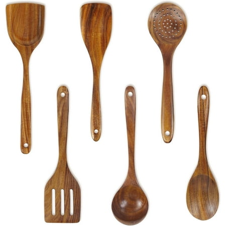 

Wooden cooking slotted scraper non stick teak slotted rotator flat wooden kitchen cooking scraper for flipping kitchen utensils pancakes