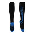 thumbnail image 1 of Calcetines de ciclismo Unique Bargains, absorbentes de sudor, anti-fricción, calcetines para bicicleta al aire libre, azul y negro, tamaño S-M, neutros y universales, 1 par, combinación de colores, 1 of 7