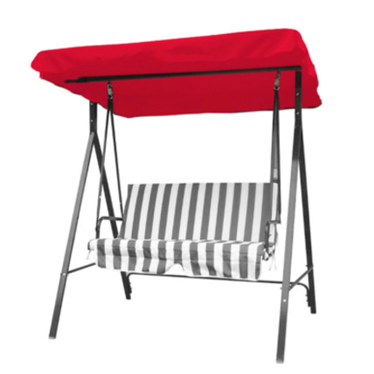 Garden Treasures 3 Seat Steel Casual Porch Swing Replacement Canopy