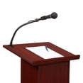 thumbnail image 7 of Oklahoma Sound Wood Power Plus Lectern with Wireless Headset Mic in Mahogany, 7 of 7