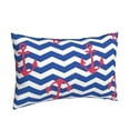thumbnail image 2 of Fotbe Nautical Anchors Pillow Cases - Envelope Closure - Luxury, Extra Soft, Cooling Pillow Covers - Wrinkle, Fade, Stain Resistant-14"x20", 2 of 9