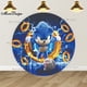 thumbnail image 3 of Fondo redondo Bandai Lightning Sonic para baby shower de niños, cubiertas circulares, decoración para fiesta de cumpleaños de niños, fondo de fotografía, 3 of 5