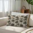 thumbnail image 6 of Vintage Palm Tree Throw Pillow Cover 16 x 24 Inch Decorative Pillow Cover Summer Tropical Botanical Burlap Lumbar Pillowcase Seasonal Rectangle Cushion Case for Couch Sofa Bed Living Room, 6 of 9