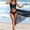 Black, variant on HaoXianJian Women 3 Piece Swimsuit V Neck Swimwear Halters ring Triangles Bikinis s Bathing Suit wirh Cover Up