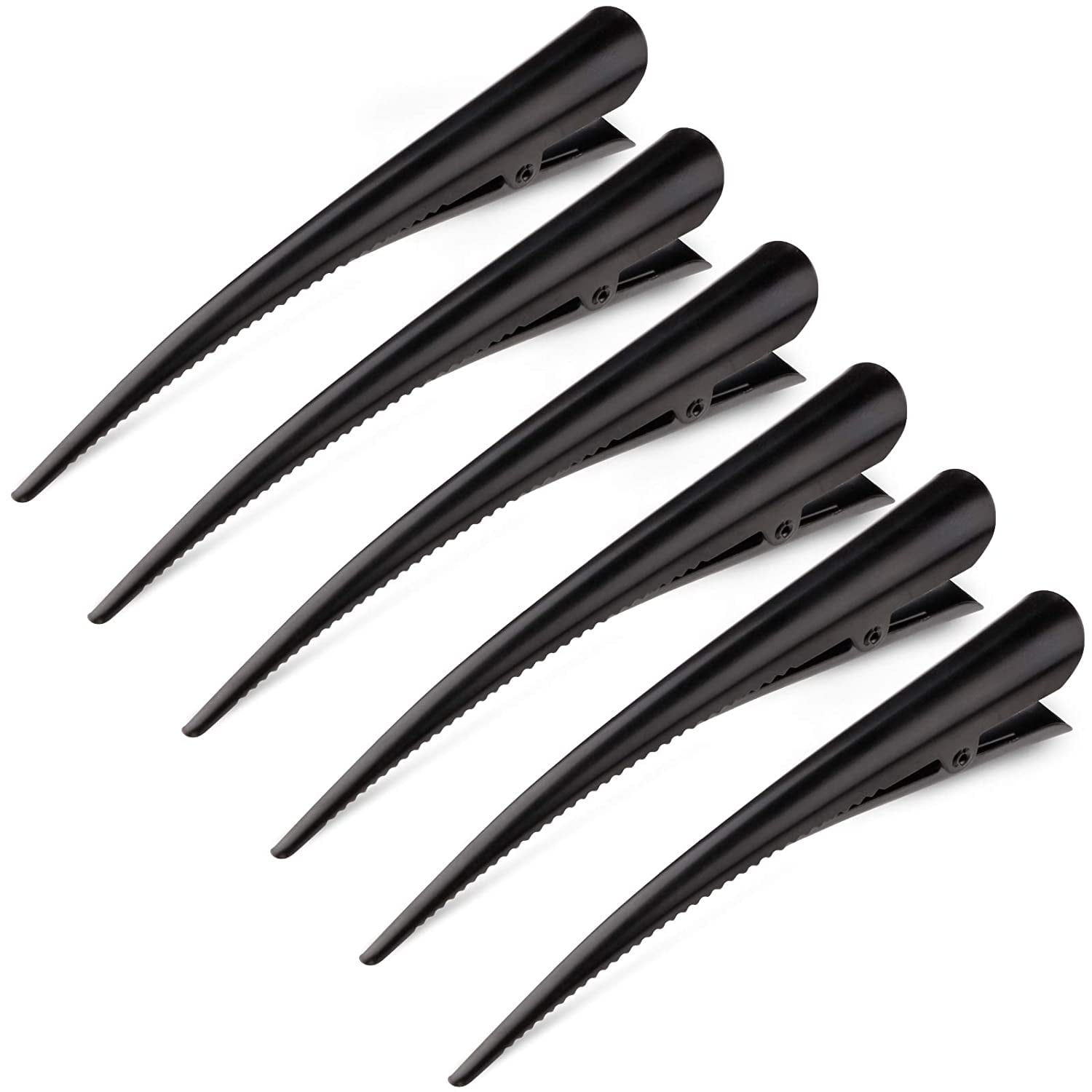 Large Long Alligator Hair Clips for Styling Salon Sectioning, 5 inch  Rust-Proof Durable Non-Slip Duckbill Metal Clips for Women Thick and Thin  Hair (6 Pack) Black 