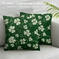 thumbnail image 3 of Nawypu St Patricks Day Pillow Covers Lucky Charms Shamrock Spring St Patricks Day Decorations Irish Cushion Covers Outdoor Farmhouse Clover Home Decor for Sofa Couch Bed, 3 of 5