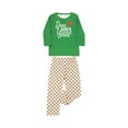 thumbnail image 4 of ITFABS Christmas Family Pajamas Set, Letter Print Tops+Lattice Pants/Romper, 4 of 9