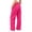 Hot Pink, variant on QTBIUQ Girls Wide Leg Cargo Pants with Side Pockets Elastic Waist for Casual School Daily Wear