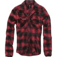 thumbnail image 4 of BRANDIT INDIVIDUAL WEAR Adult Male Flannel Check Long Sleeve Shirt, Color: Red/Black Charcoal, Size: L, 4 of 6