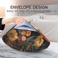 thumbnail image 4 of Yayeee Pillowcase King Size Set of 2 Satin Wrinkle Resistant Pillow Case, Dark Floral Pattern, 4 of 7