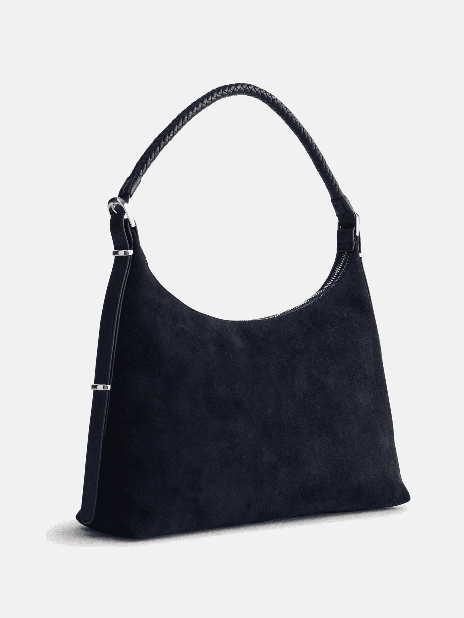 Scenario Women's Top Zipper Shoulder Bag, Black
