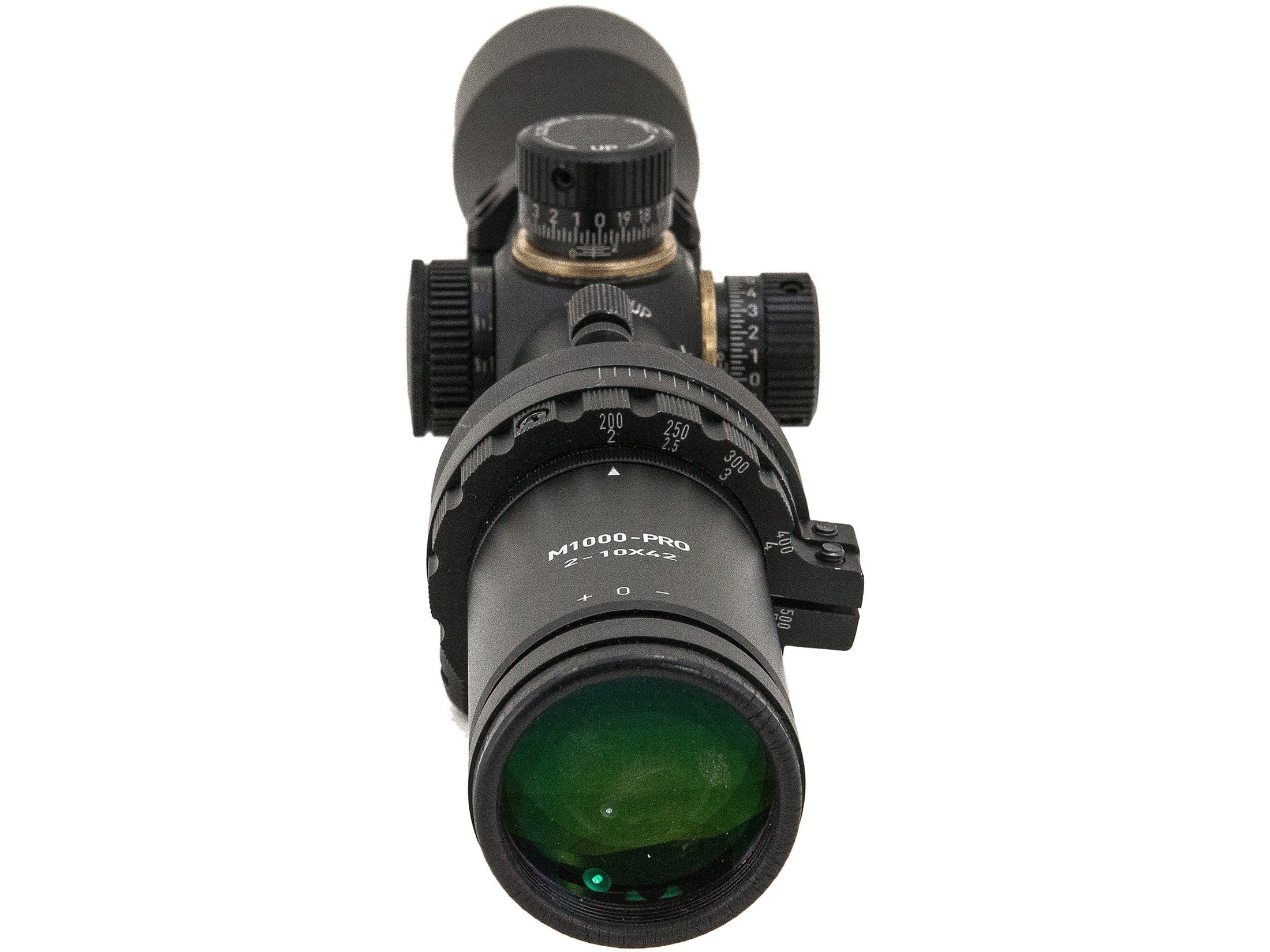 Hi-Lux Optics Automatic Ranging Trajectory  2-10x42mm LPVO Rifle Scope, 30mm Tube, HR1 MOA Reticle, Green Illumination, Matte Black
