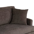 thumbnail image 4 of Noble House Nikodem 3 Seater Fabric Sofa with Accent Pillows, Brown, 4 of 6