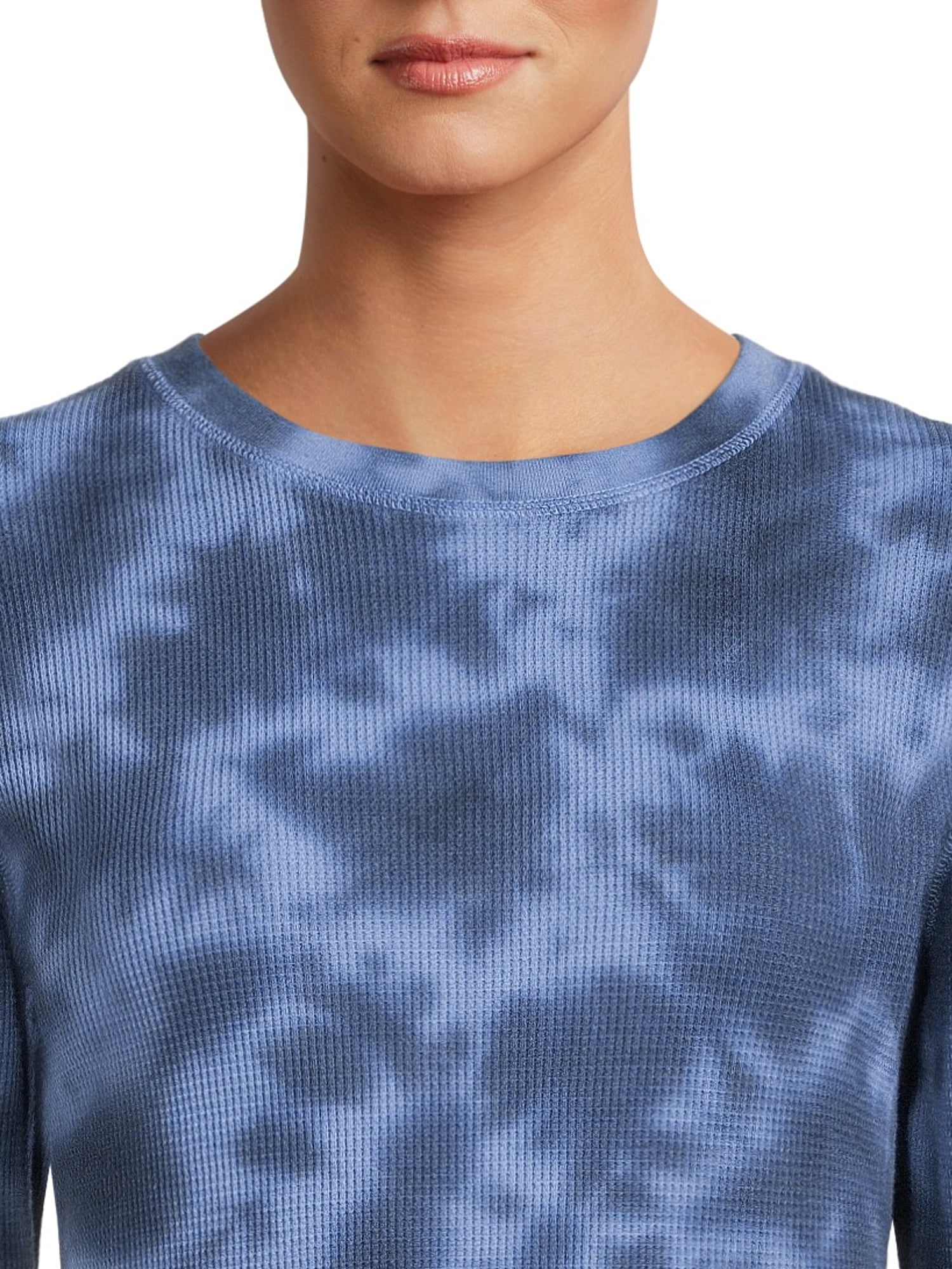 Time and Tru Women's Thermal Top with Long Sleeves