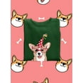 thumbnail image 3 of Welsh Corgi Puppy Let's Party Sweatshirt Women -Image by Shutterstock, Female 5X-Large, 3 of 4