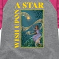 thumbnail image 3 of Disney Wish - Wish Upon A Star - Toddler & Youth Girls Raglan Graphic T-Shirt, 3 of 4