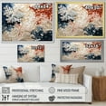 thumbnail image 4 of Designart "Blush And Ivory Seashore Coral Mosaic II" Coastal Coral Under Water Floater Framed Wall Art Prints, 4 of 5