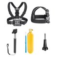 thumbnail image 1 of de accesorios para cámara de ón 5 en 1, con montura de correa de pecho para cabeza de palo de Selfie Universal para en bicicleta, correr Sunnimix Equipos de cámara de acción, 1 of 7