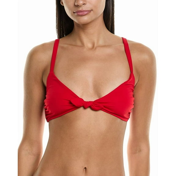 Mara Hoffman womens  Ciara Bikini Top, XS/D, Red